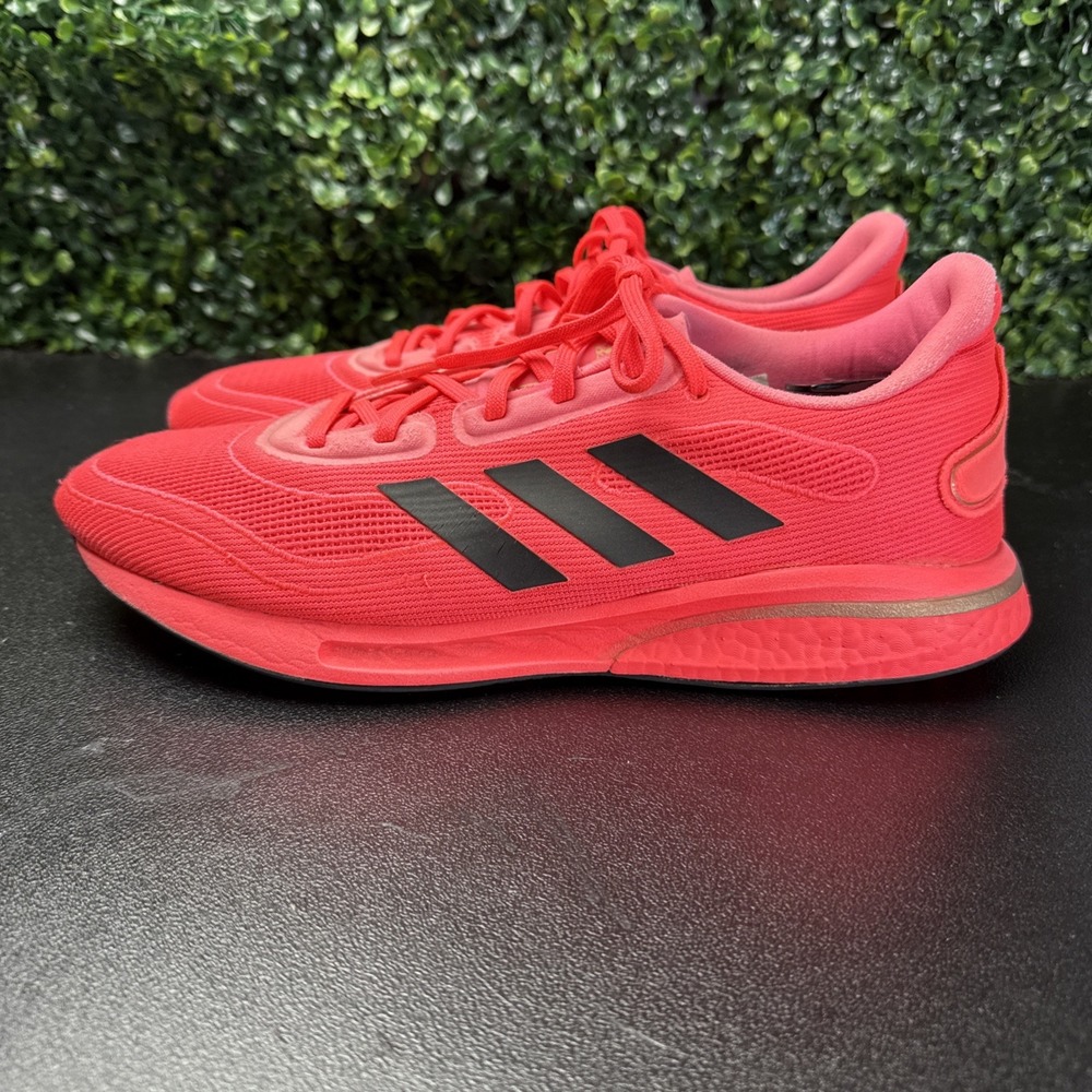 Adidas Boost Supernova Running Shoes Mens size 9.5 Neon Pink Sneakers